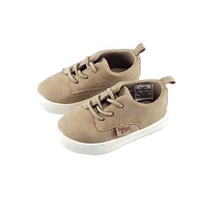 OshKosh Boys Toddler Shoes Size 4M Putney Tan Lace Slip On NEW